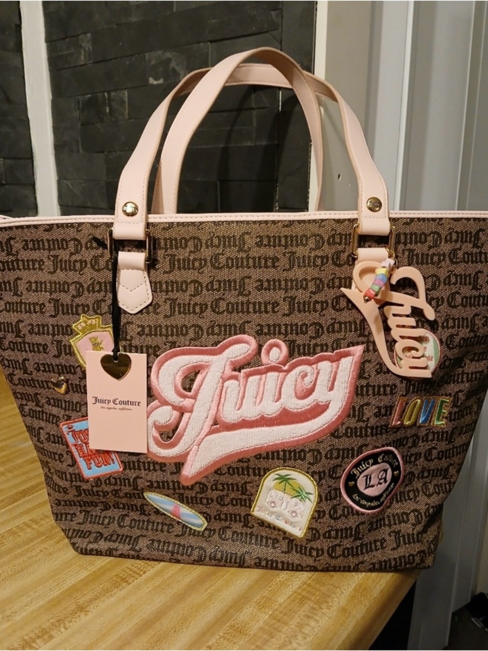 Juicy Couture "Juicy Run The World" Tote Bag